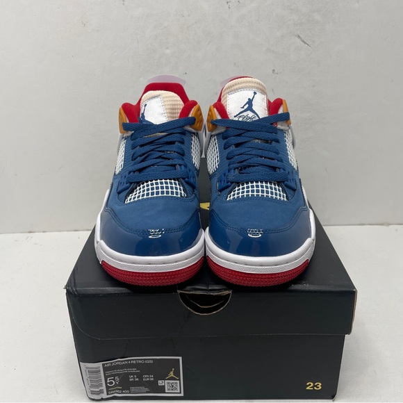 Nike Air Jordan 4 Retro GS “Messy Room/French Blue” 2023 - Picture 3 of 4
